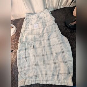 Source Unknown Gray Plaid Skirt